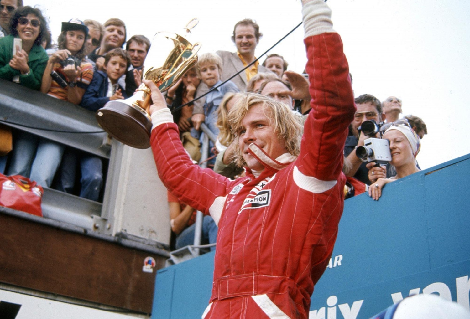 James Hunt, Freddie’s father, won the F1 World Championship in 1976 for McLaren. Source: James Hunt Foundation