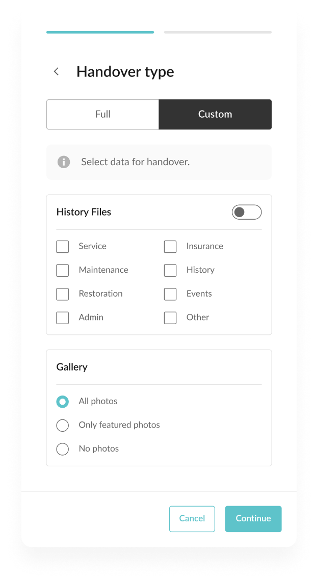 Handover - Application - Supportive app element image