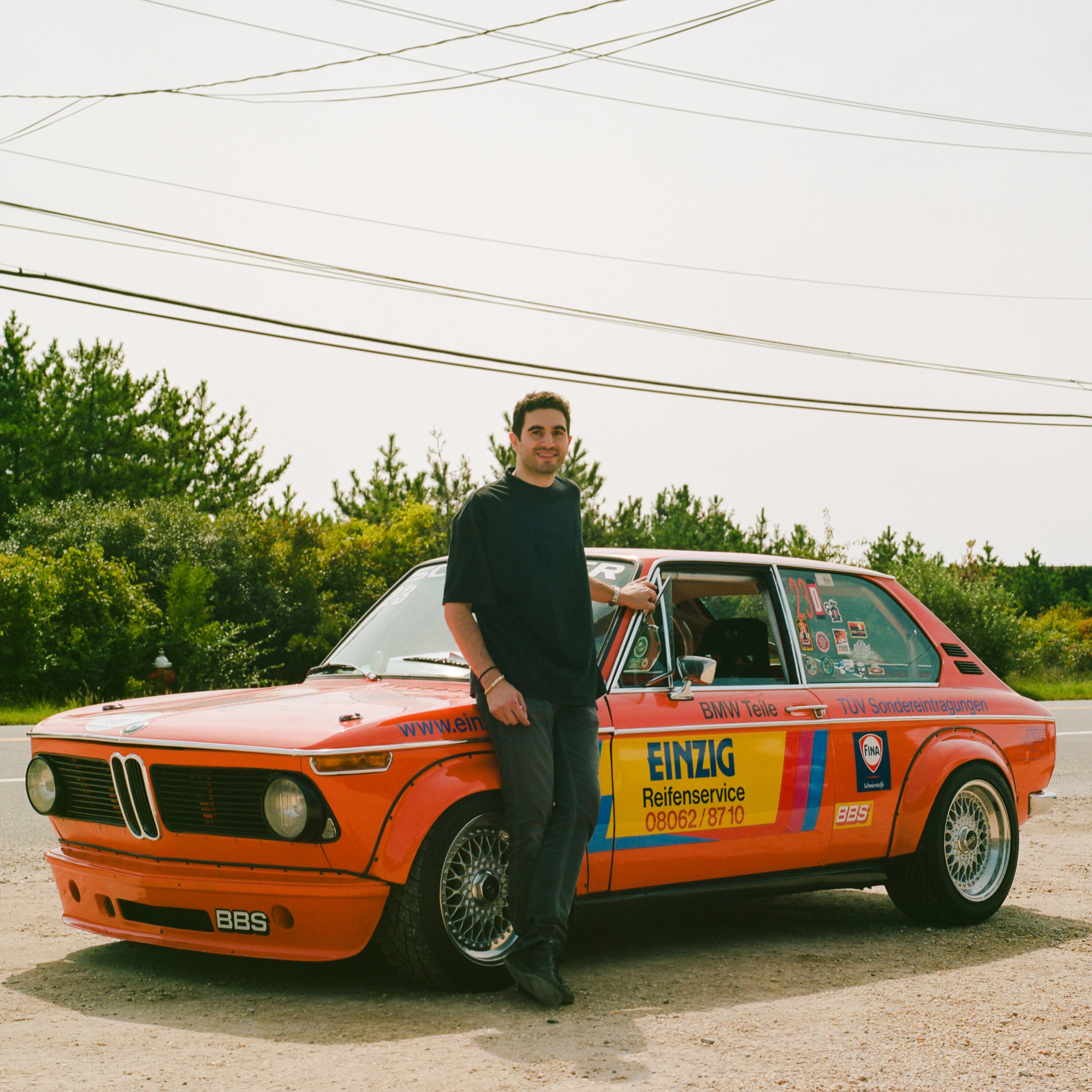 Hootie with his BMW 2002 Touring