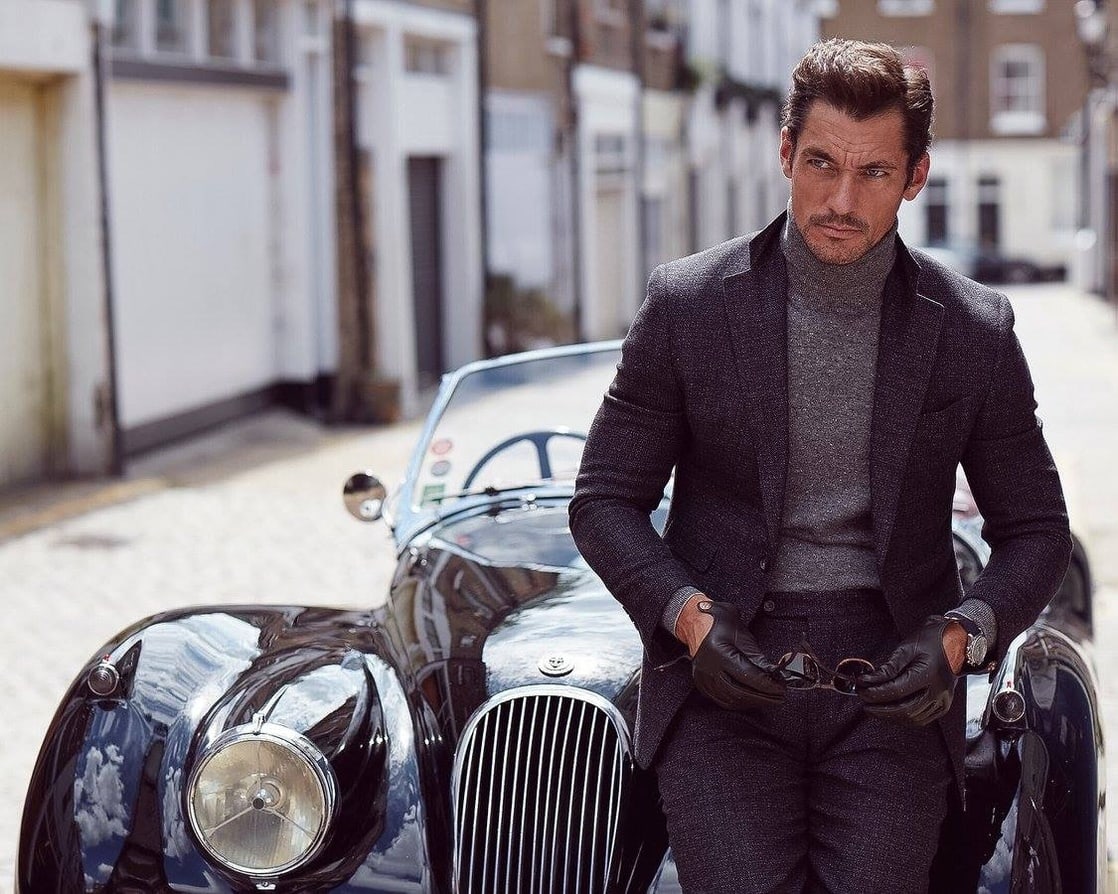 David Gandy with Jaguar XK120