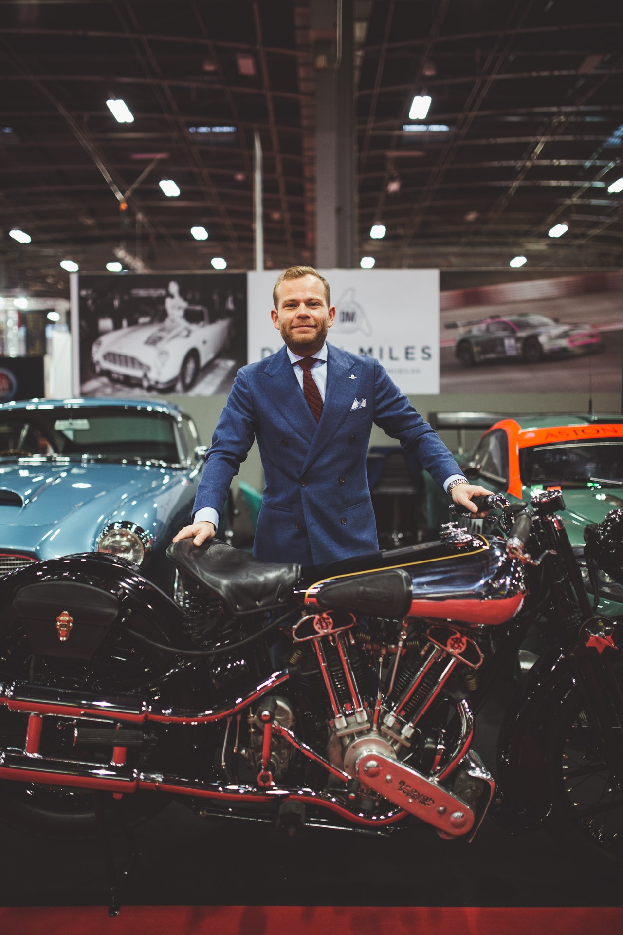 Dylan Miles at Retromobile, Paris.