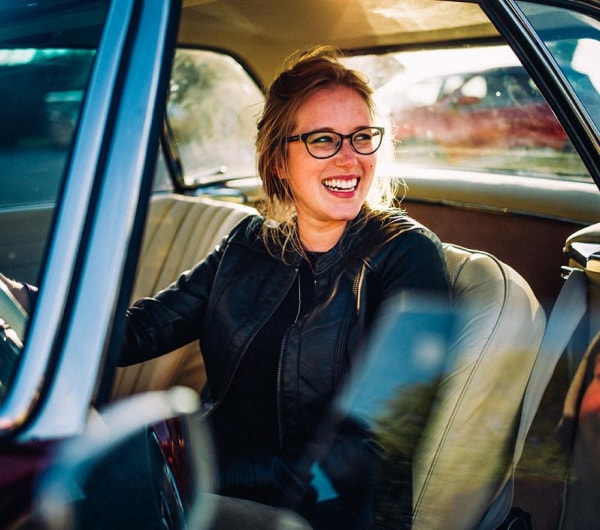 A photo of Amy Shore laughing