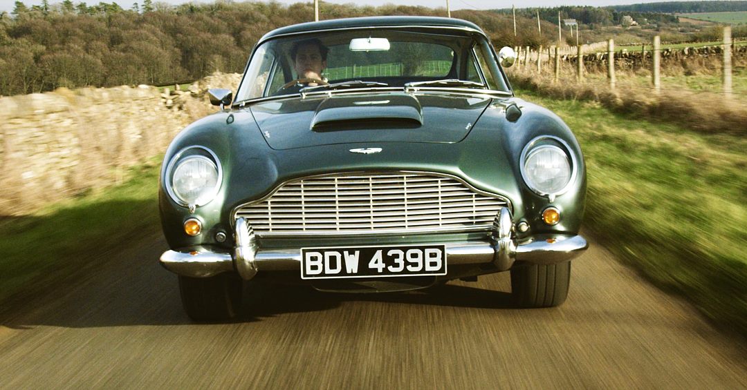 Ben Mather driving Aston Martin DB5